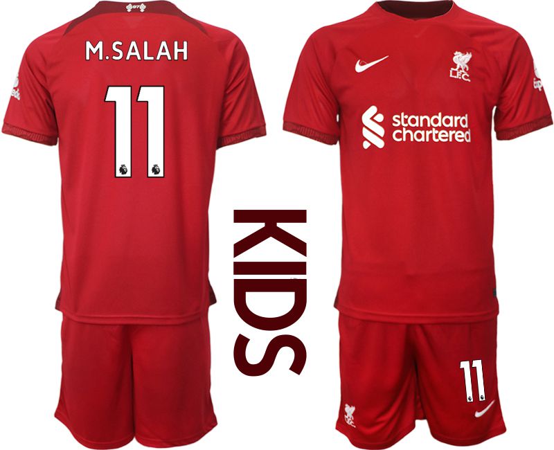 Youth 2022-2023 Club Liverpool home red #11 Soccer Jersey->youth soccer jersey->Youth Jersey
